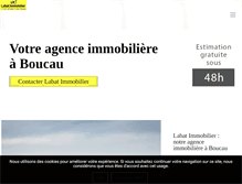 Tablet Screenshot of labat-immobilier.fr